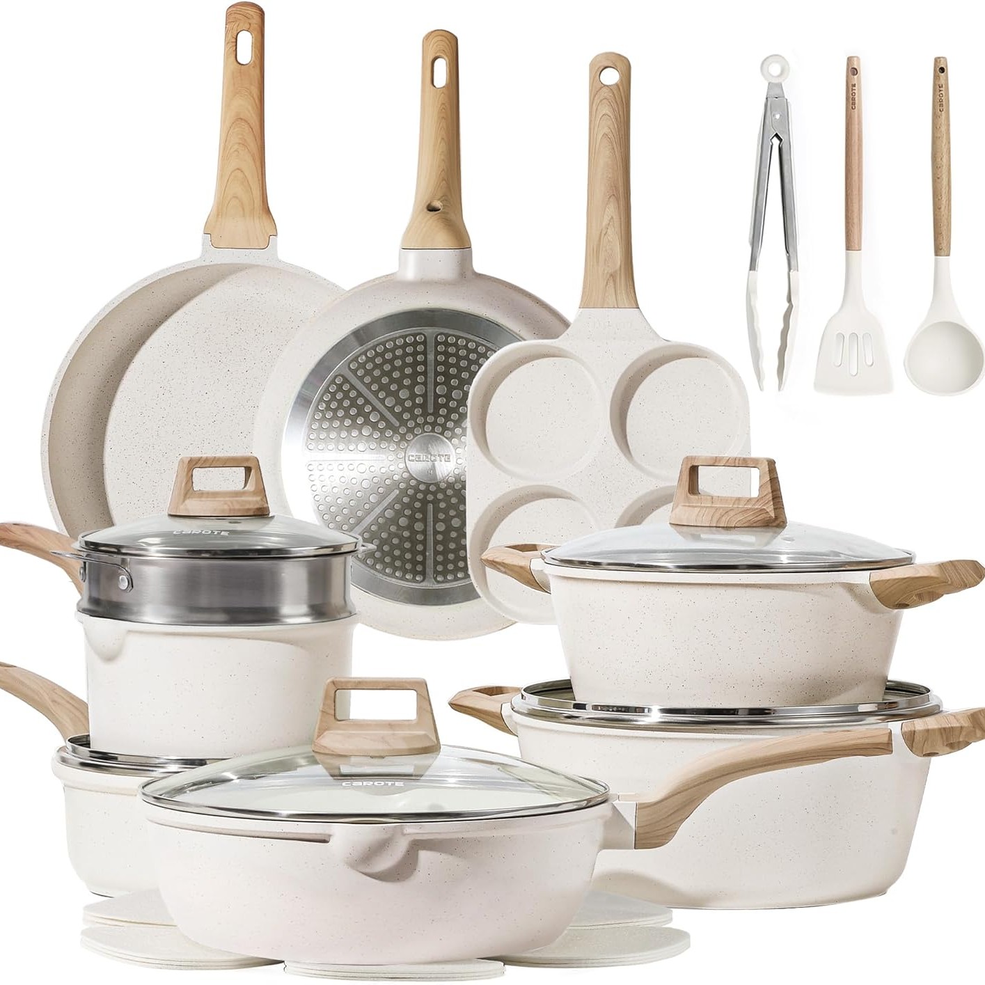 21 pcs Pots and Pans Set Non Stick
