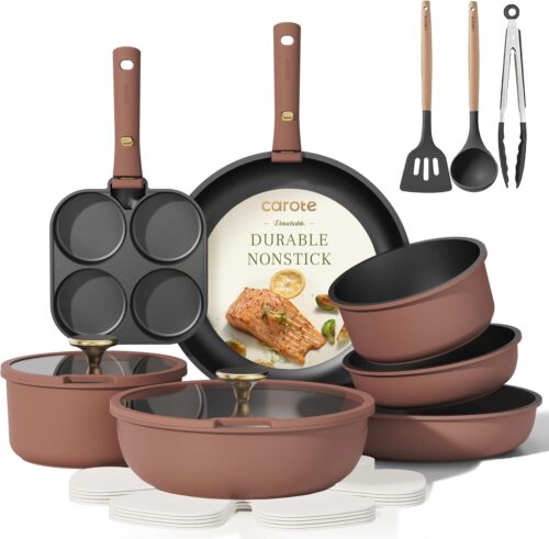 19 pcs Pots and Pans Set Non Stick